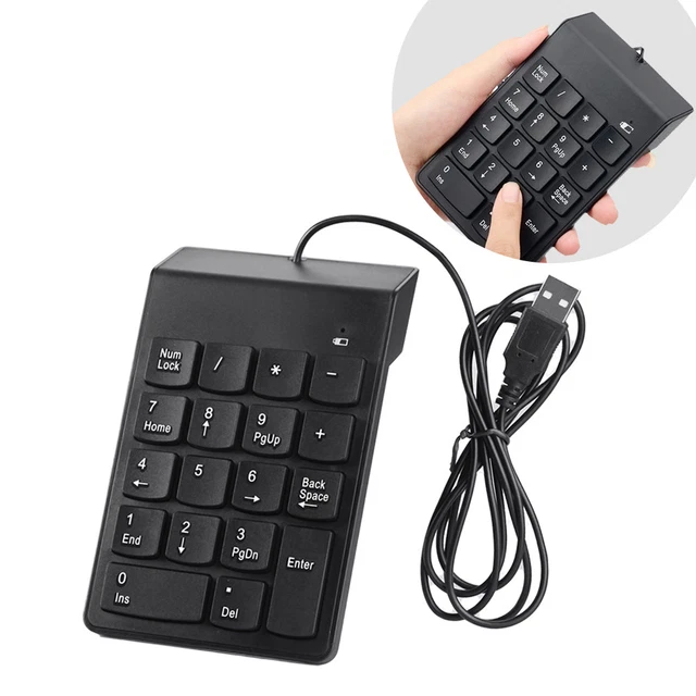 Clavier Numérique Sans Fil 18 Touches - Pavé Numérique Bluetooth Et USB 2.4G Pour PC