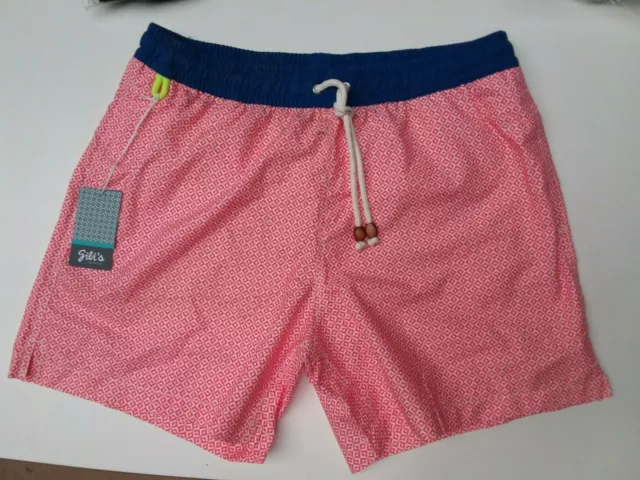 Short de bain Homme/enfant "Meno red jericoacoara" rouge- Gili's 00751