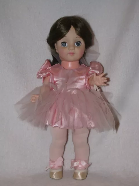 Adorable 13" Vinyl Pink Ballerina Little Girl Doll 1979