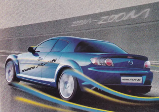 Mazda RX8 Postcard unused VGC