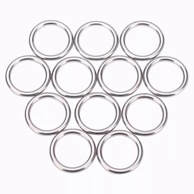 12 Pcs Metal O Rings 1 Inch Heavy Duty 304 Stainless Steel Welded O Ring