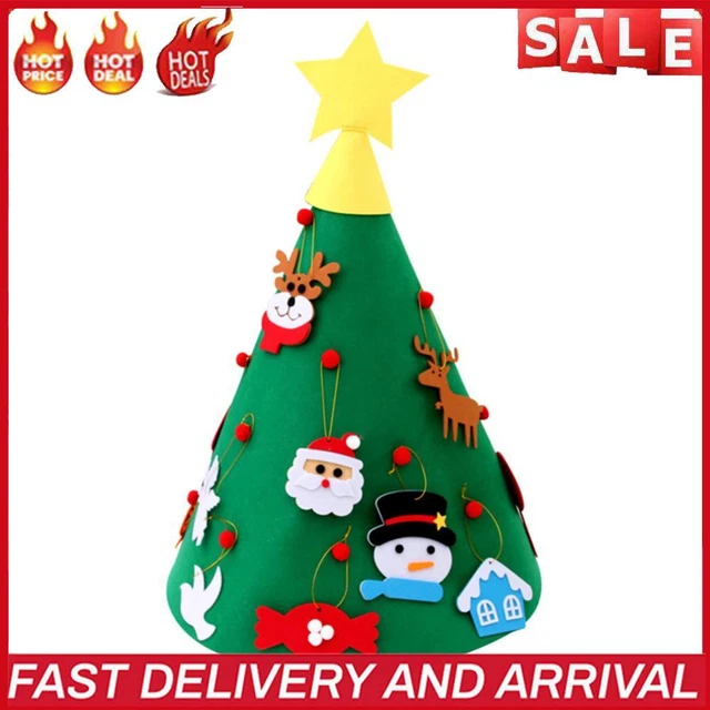 Mini DIY Christmas Tree Home Decor Hanging Ornament Festival Kids Funny Toys