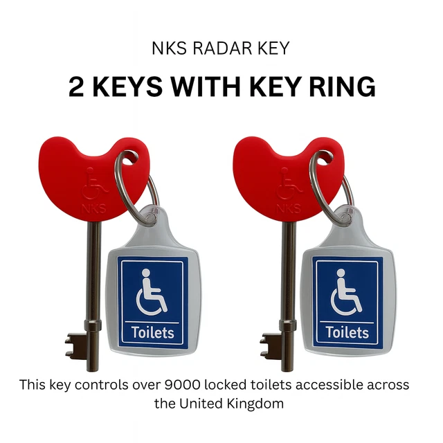Chiave Braille Chiave Radar Per Bagni Disabili - Accesso Facilitato, Rotazione Facile, Con Tasti Braille, UK Chiave Radar Con Braille - Foto 8