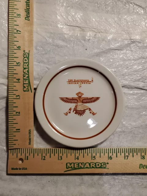 The Blackhawk Indian Room Chicago 5.5" Plate Shenango China Restaurant Hotel