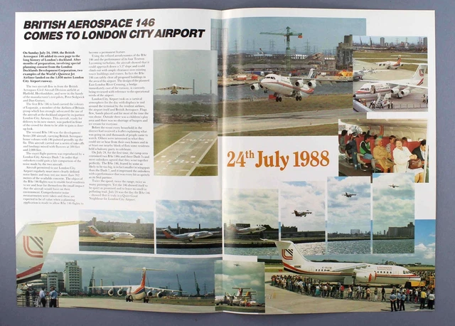 British Aerospace Bae 146 Manufacturers Sales Brochure Folder 3