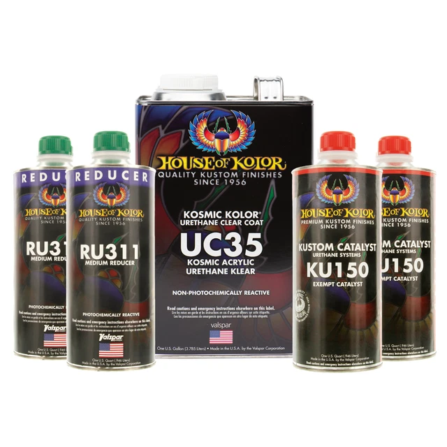 HOUSE OF KOLOR UC35 Kosmic Klear Clearcoat Gallon Kit w 2 QTs Catalyst