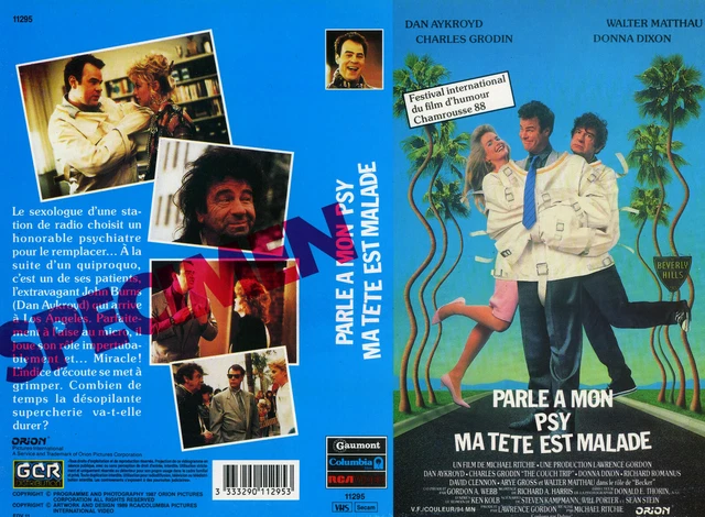 JAQUETTE VIDEO(SEUL SANS vhs)-PARLE A MON PSY MA TETE EST MALADE-G C R