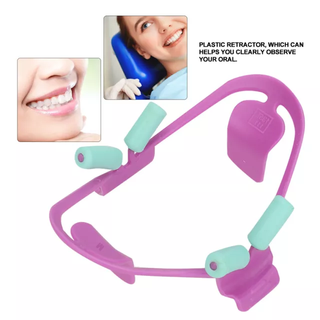 (purple M)Mouth Opener Dental Mouth Opener Convenient Use With Plastic
