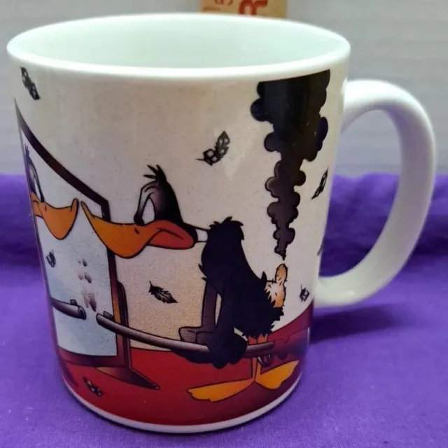 Vtg Looney Tunes Daffy Duck Gemini Ceramic Mug Cup Coffee/Tea Sign Signs 1994