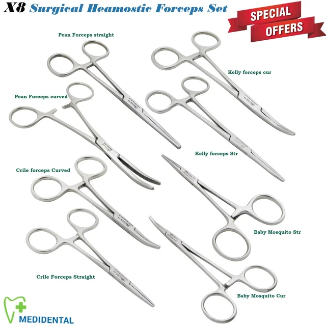 RANGE OF PEAN Mosquito, Kelly Forceps Hemostatic Forceps Pet Grooming