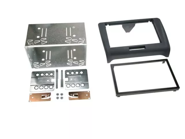 Adaptador Desde Salpicadero 2-DIN para Audi Tt Delantero 2006 2014 > Negro