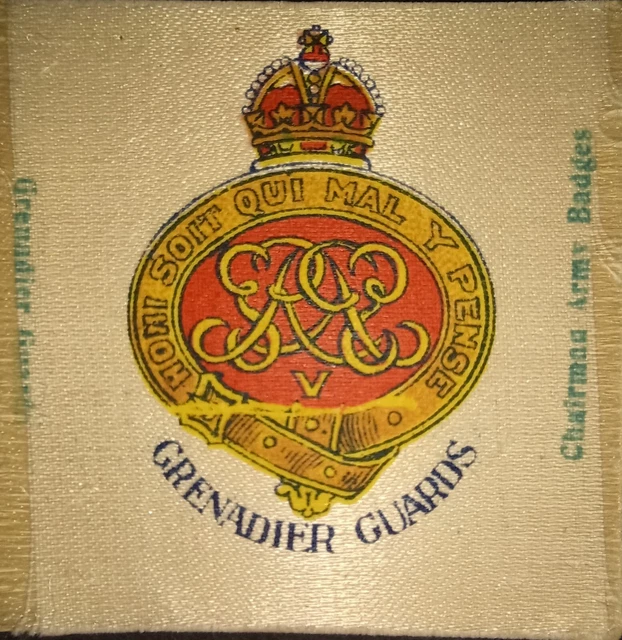 CIGARETTE CARD REGIMENTAL Crests & Badges (Silk) R.J.Leas Grenadier