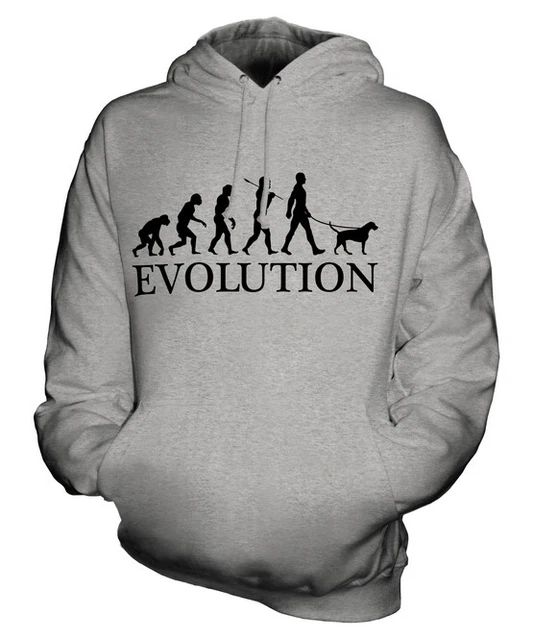 Felpa Con Cappuccio Tedesca Wirehaired Pointer Evolution Of Uomo Unisex Uomo Donna Cane