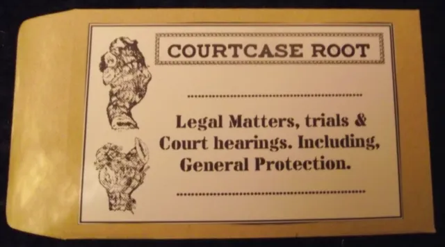 Occult curio: Court case root, magic Botanical talisman.