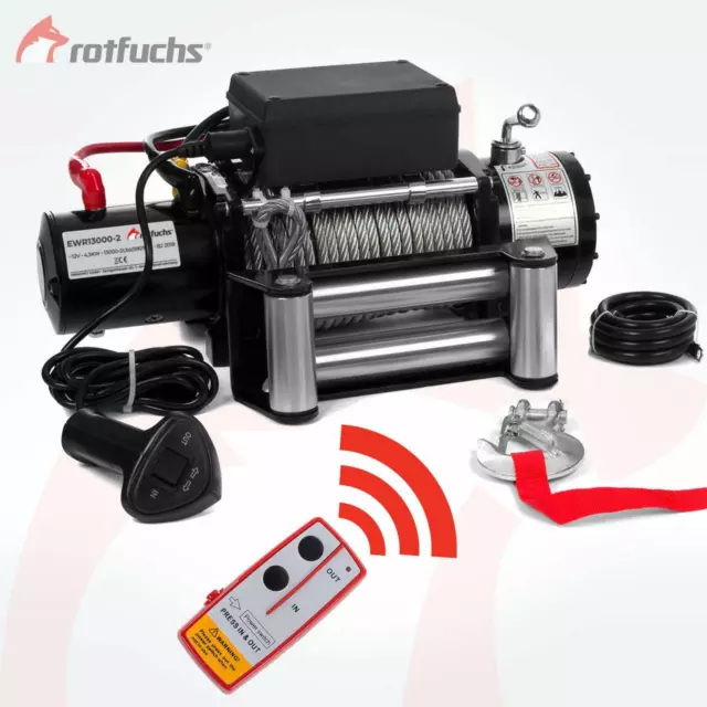 Wireless Elektrische Seilwinde Motorwinde Funk Fernbedienung Für Car LKW 12V EBa