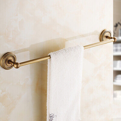 Antique Brass Single Towel Bar Wall Mounted Bathroom Accessory Towel Rail Holder