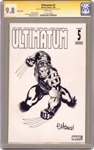 Ultimatum #5D Mcguiness 1:75 Variante Cgc 9.8 Ss Mcguinness / Vines 2009