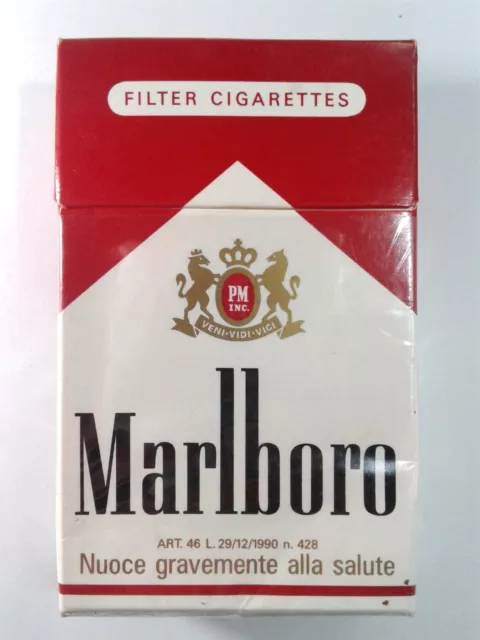 2 Pacchetti (VUOTI) Sigarette MARLBORO RED ITALY VINTAGE COLLEZIONE EMPTY PACKET