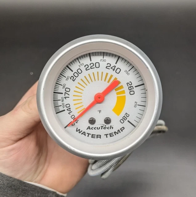 Accutech Water Temp Gauge Rat Rod Racing Car Boat