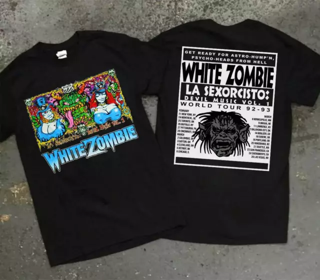 White Zombie La Sexorcisto Devil Music Vol World Tour '92-93 T-Shirt TE5403