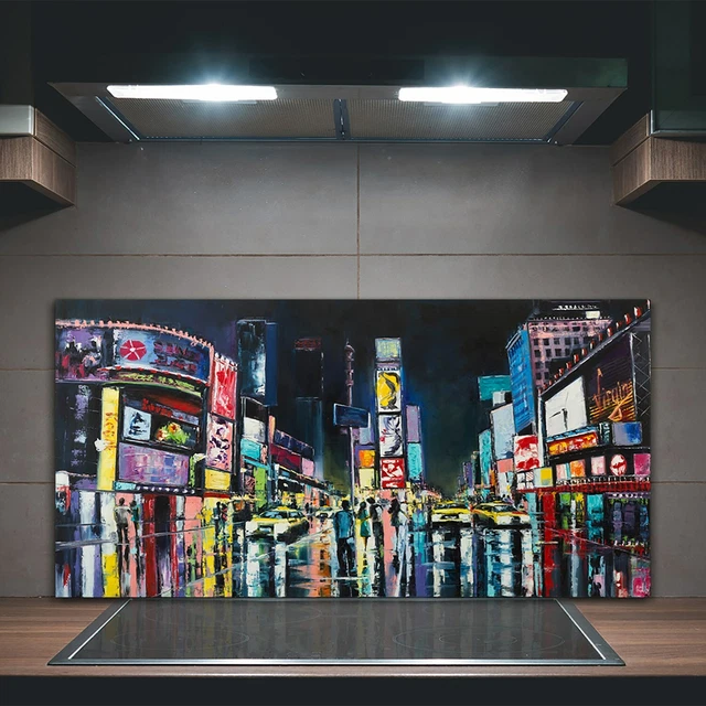 Paraschizzi In Vetro Temperato 125x50 Cm - Resistente Al Calore, Per Cucina, Facile Da Pulire - Foto 11