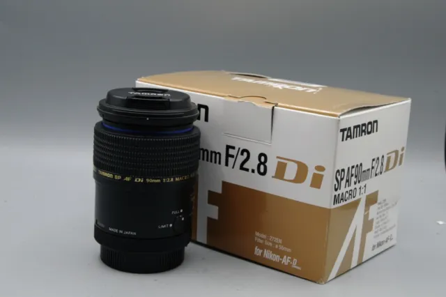 Tamron SP AF 90mm F/2.8 Di Nikon F Mount Lens - Mint