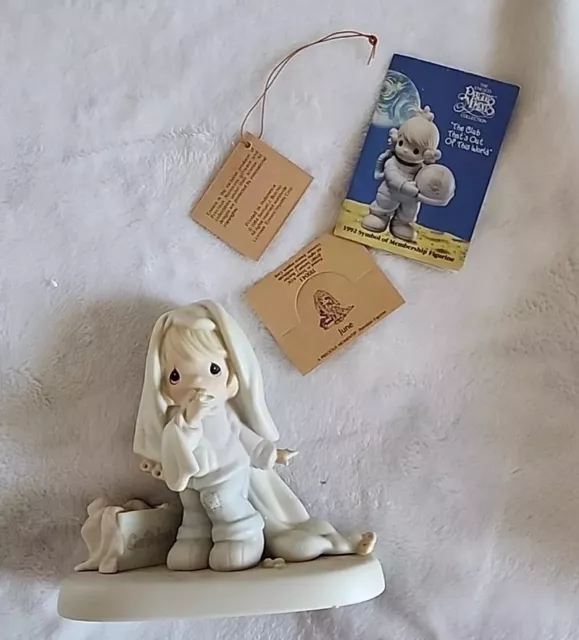 1987 Enesco Precious Moments -"June" Birthday 110043 IN BOX