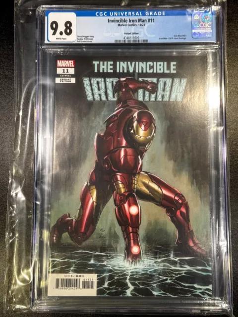 🤖INVINCIBLE IRON MAN #11🤖CGC 9.8 MINT🤖Adi Granov Homage Variant🤖FREE SHIP🤖