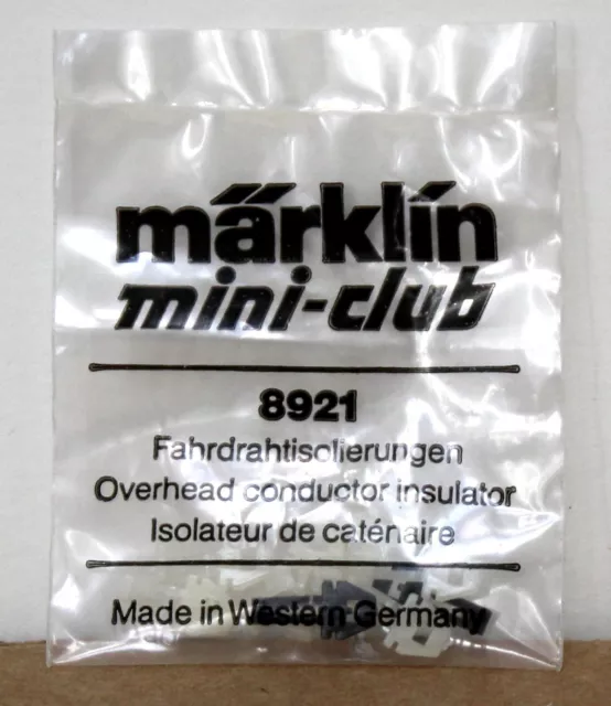 Marklin Z Scale Mini-Club 8921 Overhead Conductor Insulator (10) New in Package