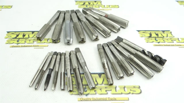Lot Of 22 Assorted Style Hss Taps M5 X 0.8 To 5/8"-18Nf Regal Sossner Nachi