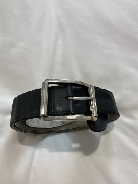 Unisex Louis Vuitton Initials 40mm Matte Black Belt M0449U 90/36