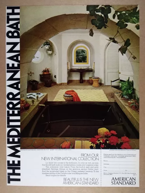 1974 American Standard Amalfi Limited Edition Bath Suite vintage print Ad