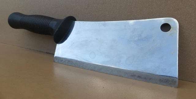 Ancien Couperet De Boucher – Feuille De 16 Cm – Acier – Cuisine