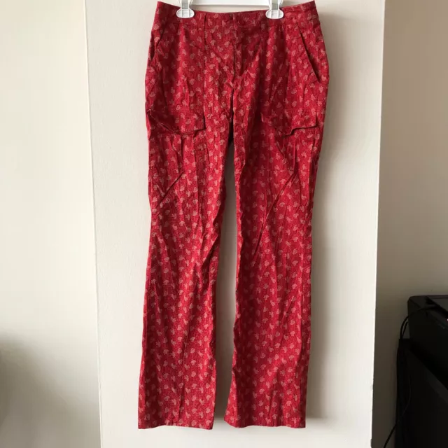 Ralph Ralph Lauren Vintage Red Pattened Pants - Size 8