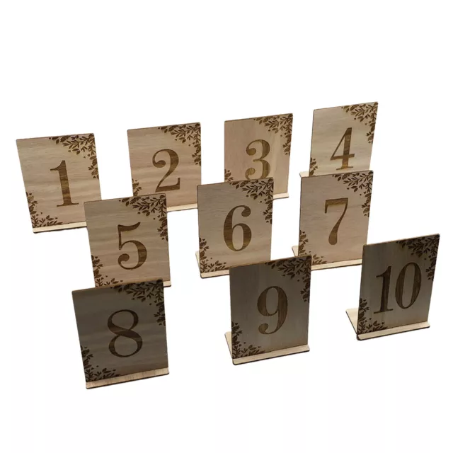 1-10 Wooden Table Numbers Rustic Wood Wedding Table Numbers for Table Decoration