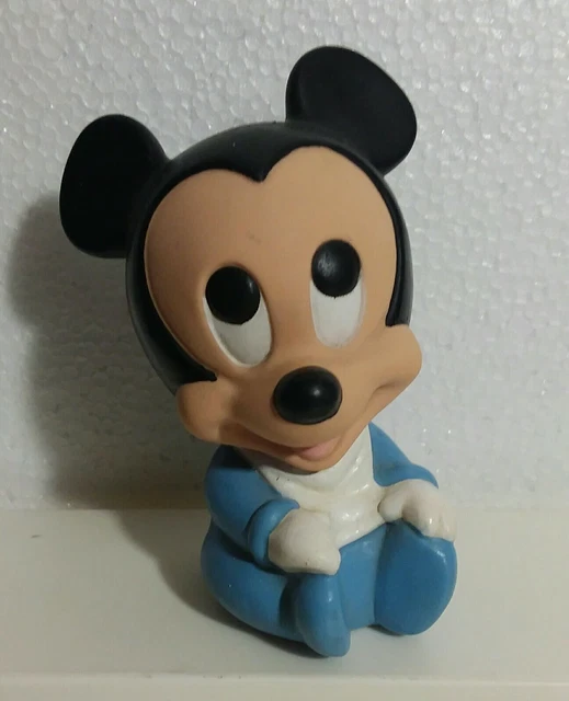 VINTAGE DISNEY BABIES 1984 Baby Mickey Mouse Squeeze Toy Squeaker