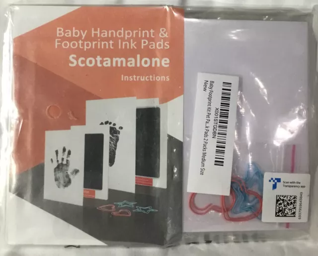 Baby Safe Print Ink Pad Touch Nontoxic Inkless Footprint Handprint Kit  Black US