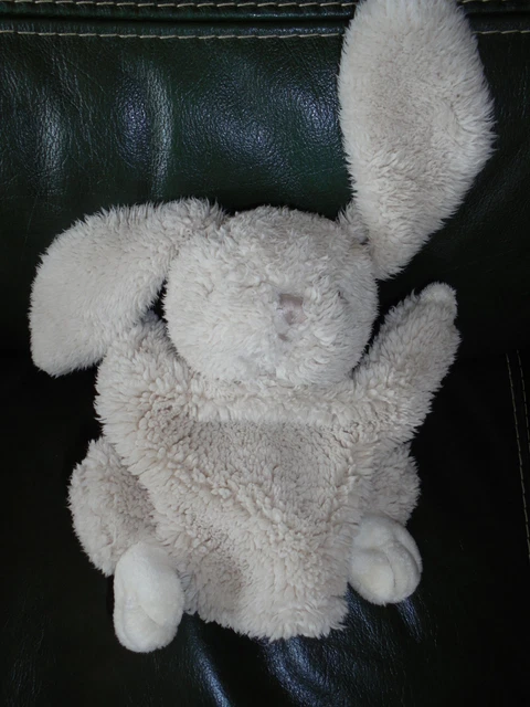 Doudou Bukowski Peluche Marionnette Lapin Beige Crème TTBE