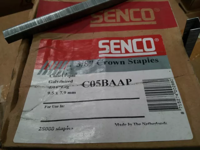 Senco C03BAAP, C04BAAP, C05BAAP, C06BAAP & C08BAAP 3/8" crown upholstery staples 2