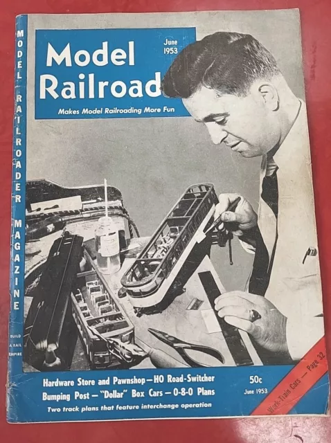 Model Railroader Magazine Dated June 1953 Very Nice Condition Low Shipping