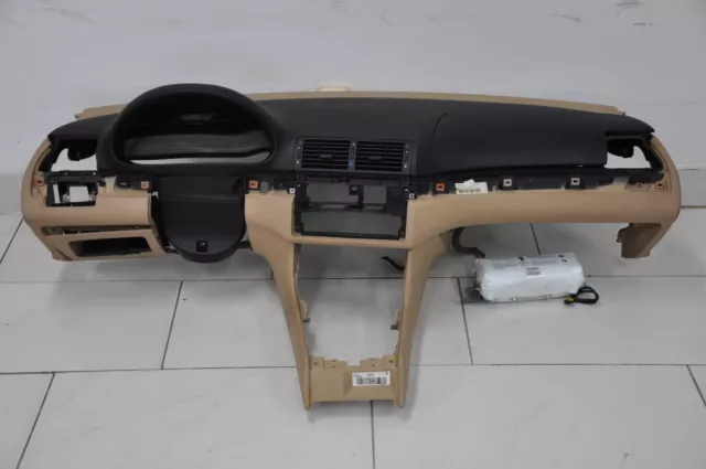 Armaturenbrett BMW 3er E46 Instrumententafel Verkleidung Abdeckung Hellbeige