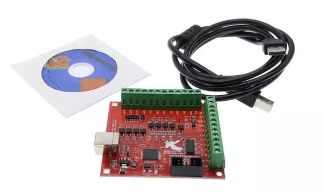 CNC Kontroller mit USB - 4 Achsen MACH3 100Khz Breakout Board 4 Axis NEU!