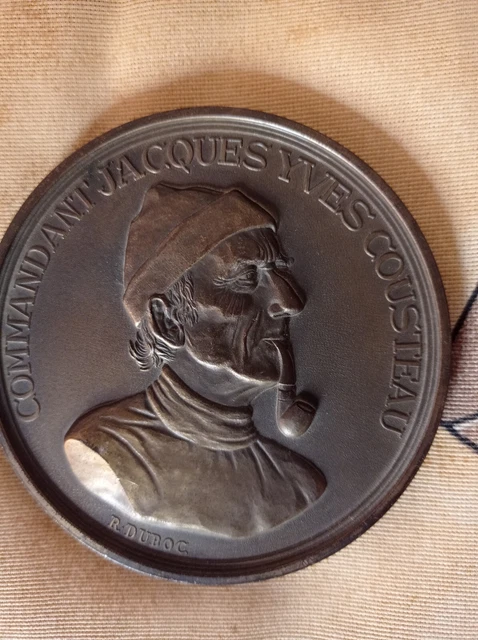 Médaille En Bronze – Commandant Cousteau Et La Calypso – Hommage Au XXIe
