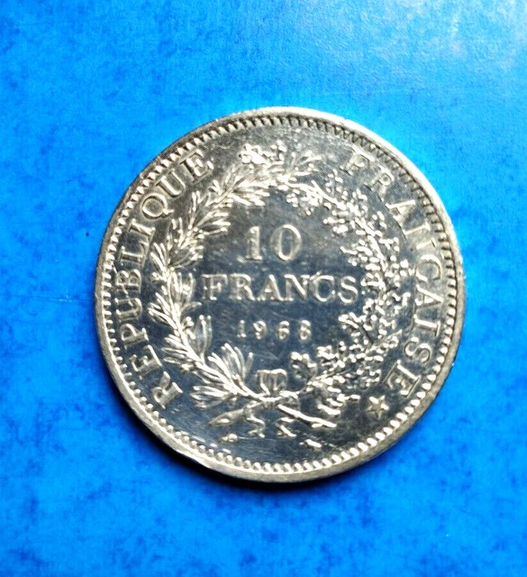 Pièce de 10 Fr Hercule 1968 Argent TTB