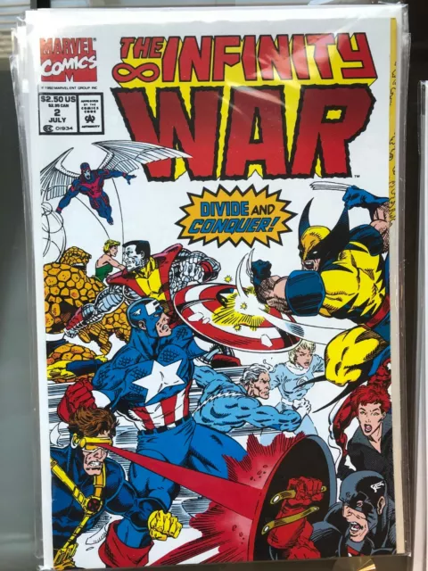 The Infinity War 2 Marvel Comics 1992 Thanos Warlock Avengers NEWSTAND NM