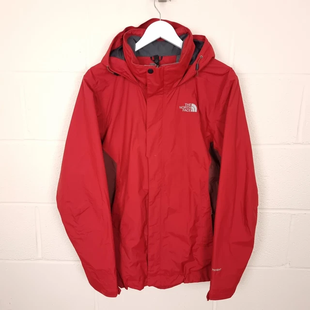 THE NORTH FACE Hyvent Jacket Mens M Evolution II 2 Waterproof Hooded Rain Coat
