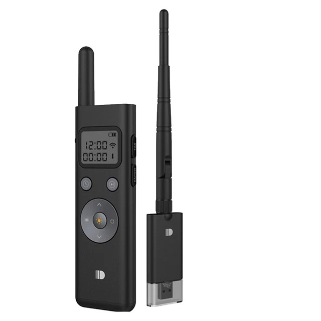 Présentateur PPT Sans Fil Clicker Portable – Télécommande Multifonction Avec Pointeur Laser, Contrôle Volume & Diapositives Pour Cours & Réunions