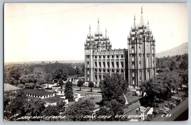 RPPC Vintage Postcard - Salt Lake City, Utah - Mormon Temple - Real Photo