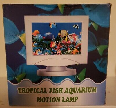 New In Box Artificial Tropical Fish Aquarium Decorative Lamp Ocean in Motion
