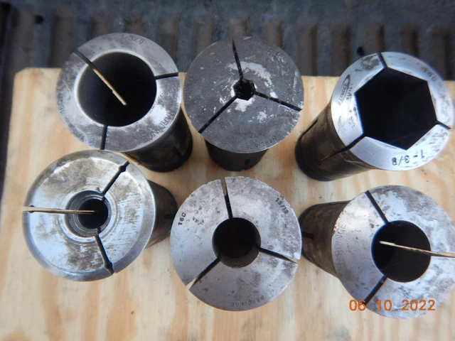 Lot 135 6, 16C Collets Hardinge Lyndex Round Hex Shapes Machinist Tooling